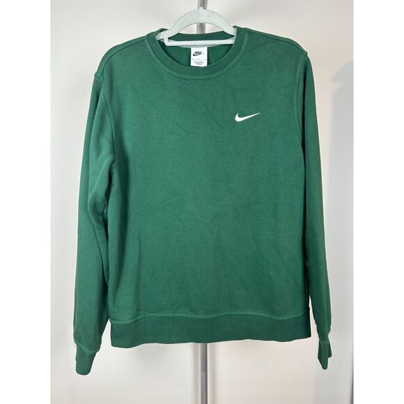 Nike Green Pullover Sweatshirt Fleece Medium Adult - Picture 1 of 6
